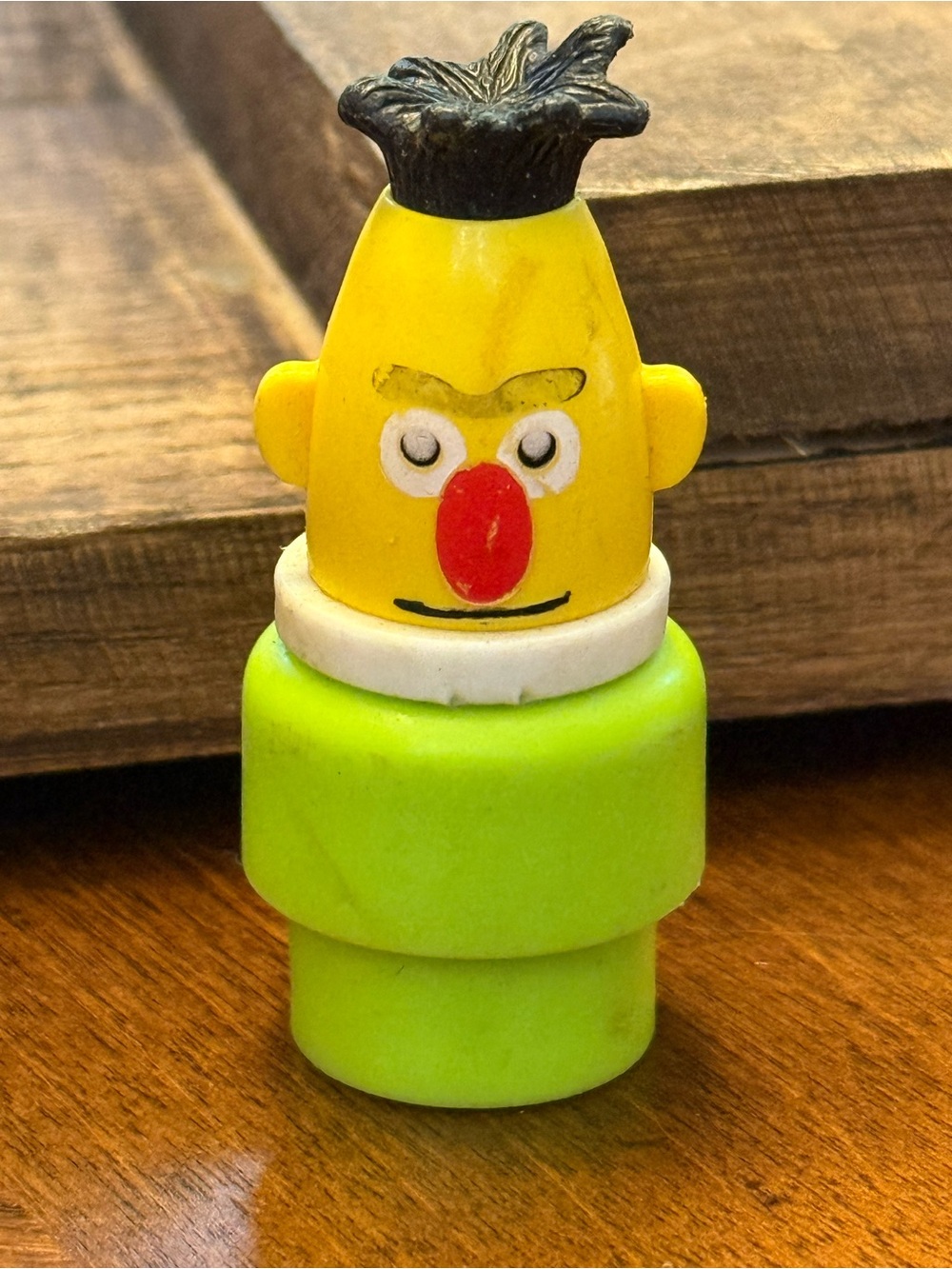 vintage Fisher-Price Little People Bert figure from the 1970s,Sesame Street Bert